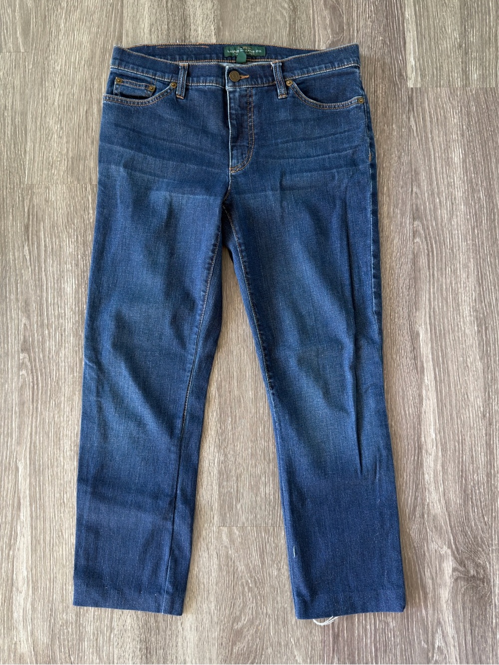 Ralph Lauren Classic Straight-Leg Dark Blue Jeans